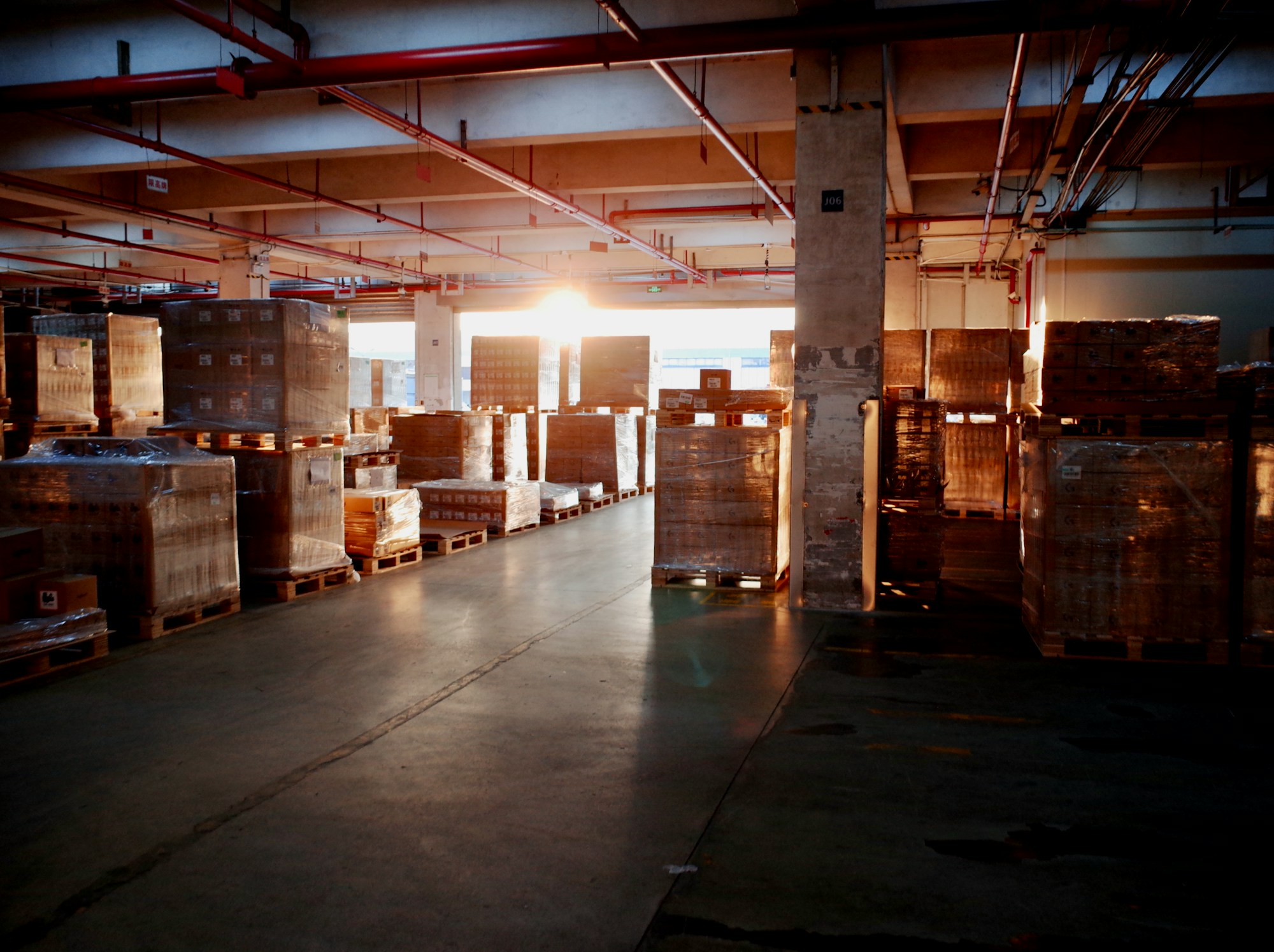 Inventory: raw materials, supplies, and work-in-process held in short-term custody.